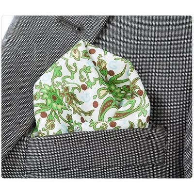 New Premium Mens Cotton Bright Paisley Pocket Square Hankerchielf Hanky Wedding • £3