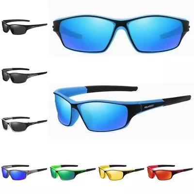 $14.39 • Buy Polarised Sunglasses Mens Womens Rugged Sports Wrap Around Unisex Shades UV400