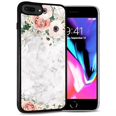 ( For IPhone 7 Plus ) Back Case Cover PB12691 Marble Flower • $9.99