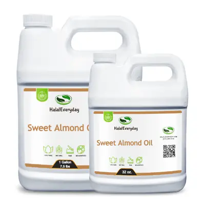 Sweet Almond Oil Bulk Wholesale | 32 Oz. Or 1 Gallon | 100% Pure Cold Pressed • $22.95
