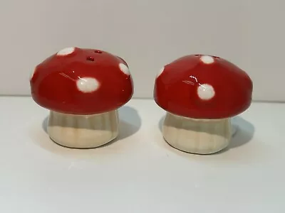 Salt & Pepper Shakers Set Mushrooms Toadstools Spring Food Cracker Barrel NEW • $12.97