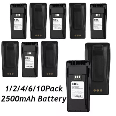 Lot 2500mAh NNTN4496 NNTN4851 Battery For Motorola PR400 EP450 CP150 CP200 CP040 • $287.99