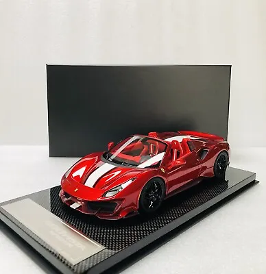 1/18 Dino Models DM Ferrari 488 Pista Spider F1 2007 B Red/Carbon Base No Bbr Mr • $695