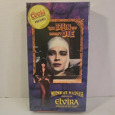 The Brain That Wouldn't Die VHS Midnight Madness Elvira Coors New Factory Sealed • $24.99