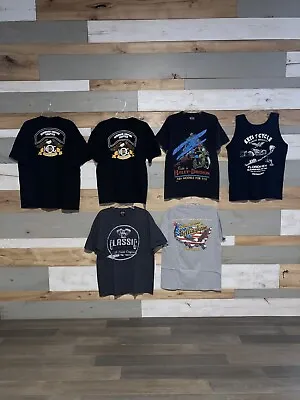 Vintage 90s Harley Davidson T Shirt Lot Of 6 Motorcycle Biker Racing Y2K Sz M-XL • $99.95