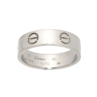 £632.77 • Buy Cartier Love Ring 18K White Gold 750 Size56 7.5(US) 90188891