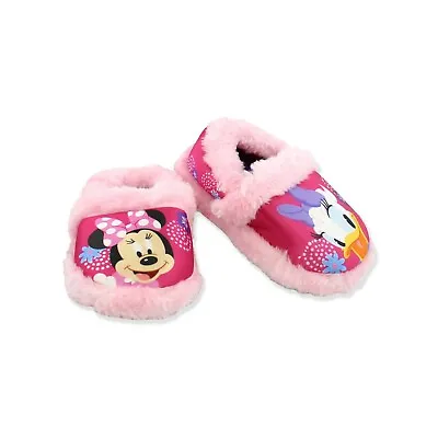 Minnie Mouse Daisy Duck Toddler Girl's Plush A-Line Slippers Size 9/10 • $19.99