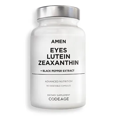 Amen Eyes Lutein Zeaxanthin Marigold Supplement Red Beet Black Pepper 90 Ct • $24.99