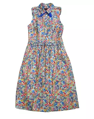 NWT J.Crew Shirtdress In Floral Liberty Margaret Annie W/ Removable Necktie 6 • $120