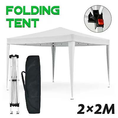 $85.90 • Buy 2x2m Gazebo Pop Up Canopy Tent Outdoor Folding Marquee Wedding Party Shade White