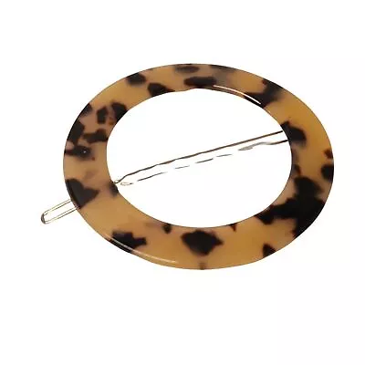 VALET STUDIO Brown Animal Leopard Print Sarah Round Hair Clip NEW RRP180 • £33.30