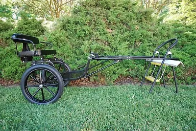 $759 • Buy Easy Entry Small Mini Horse Cart Metal Floor W/45  Shafts W/16  Motorcycle Tires