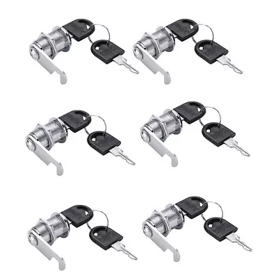 6Pack Cabinet Cam Locks With Keys 13/16 Cylinder Lock 20mm For Drawers Toolbox • $10.25