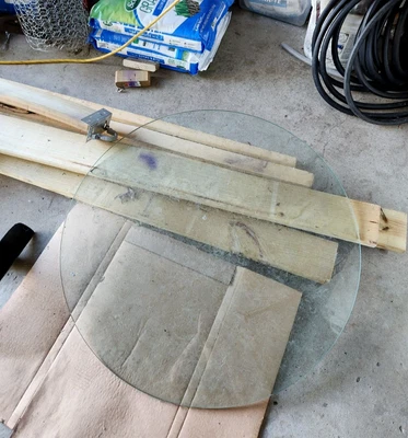 $50 • Buy 36” Inch Round Glass Table Top (not Tempered) -3/8” Thickness, Polished