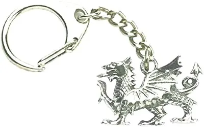 £5.74 • Buy Welsh Dragon Keyring Wales Souvenir Pewter Gift Keychain Fob Bag Purse Charm