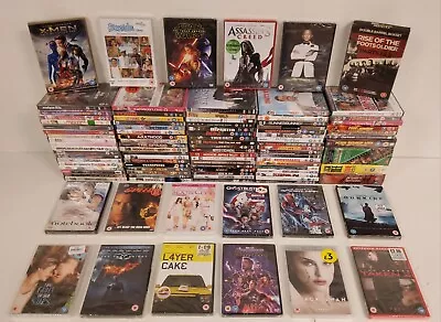 101 X New And Sealed DVD JobLot - Xmen Benidorm Starwars Assassins Creed Bond 33 • £12.99