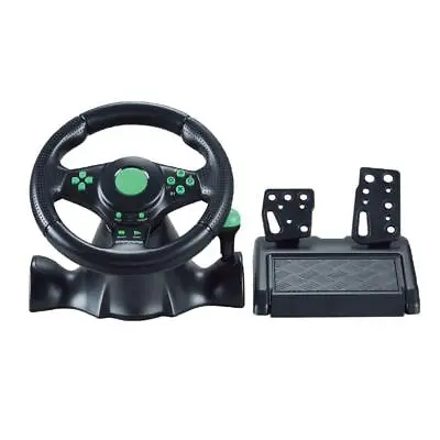 £69.91 • Buy Car Racing Gaming Steering Wheel Foot Pedal Set Driving Simulator Controller