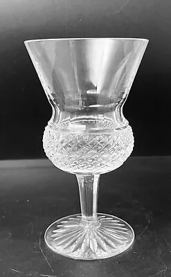 Edinburgh Crystal Thistle Plain Cut White Wine Glass A/F • £12.50