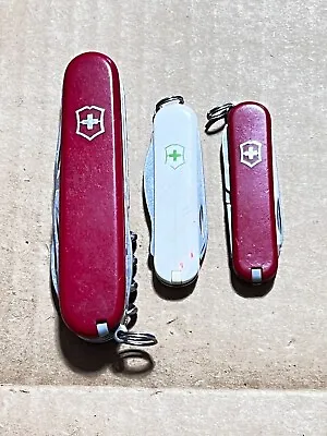 Lot Of 3 Victorinox Swiss Army Knives - Camper - Rally - Classic • $24.99