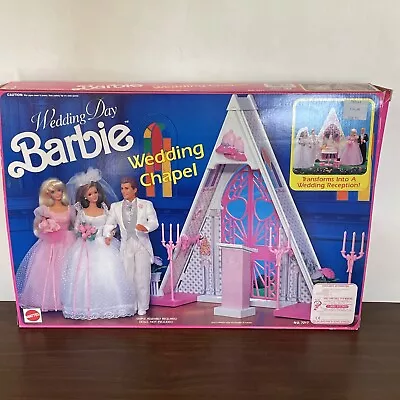 Vintage Mattel Barbie Wedding Chapel Playset 1991 No. 7217 NIB • $79.95