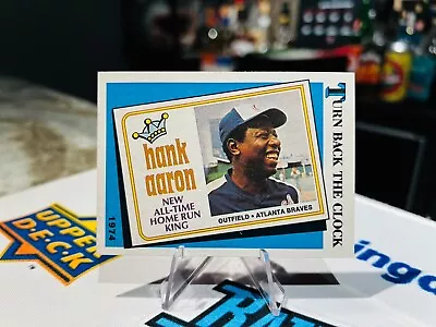 Hank Aaron - 1989 Topps Baseball - #663 - Turn Back The Clock - Braves • $7