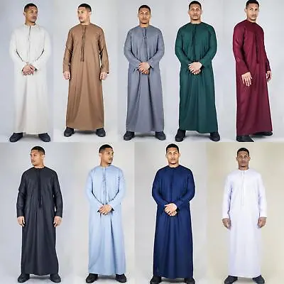 Men's Thobe Emirati Islamic Clothing String Tassel | Thobez • £34.99