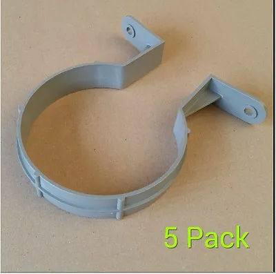 £6.99 • Buy 110mm Pipe Clip / 4 Inch Bracket Soilpipe Soil Pipe Drainage Clips - Pack Of 5