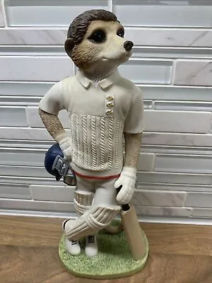 Country Artists Magnificent Meerkats Cricketer Figurine - Waiting To Bat • £25