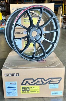 $2970.75 • Buy SET OF 4 RAYS VOLK RACING ZE40 TIME ATTACK II 2 MATTE GUN BLACK 19x9.0  19x9 +22