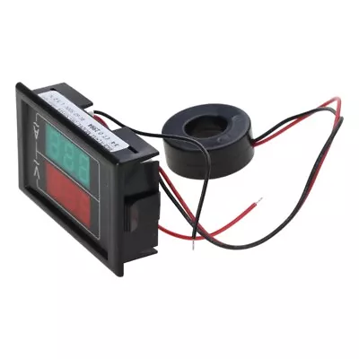 Digital Voltmeter Ammeter AC50-500V Display Volt Amp Voltage Meter • £8.66