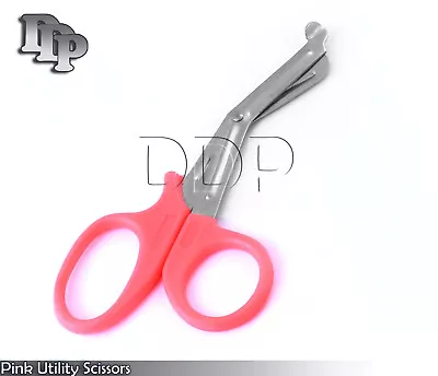 2 Pink Utility Scissors 7.25'' EMT Medical Paramedic Nurse  • $7.60