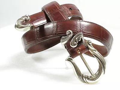 Rare Beauty!NOS Women's Brighton  Leather BELT S/30  X 1  Wide $88 • $35.99