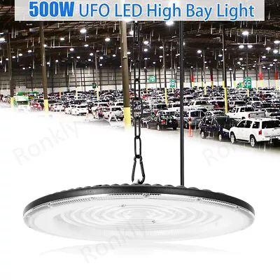 500W Watt UFO LED High Bay Light Garage Warehouse Industrial Commercial Fixture • $40.99