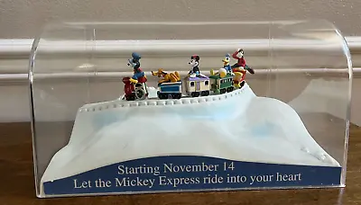 Hallmark Store Display Disney Mickey Express Train Ornaments Pluto Donald Goofy+ • $39.99