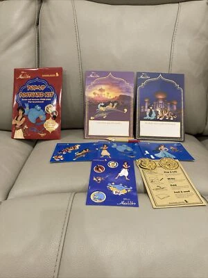 $4.95 • Buy Singapore Airlines Children Kids Activity Disney Aladdin Pop Up Postcard Kit