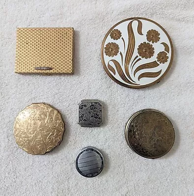 Vintage Powder/mirror Compact Lot Of 5 And 1 Rouge Case • $45.95