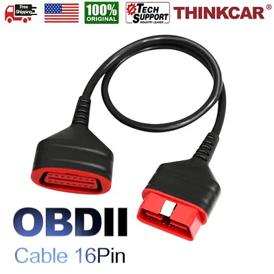 ThinkDiag 16Pin OBD2 Extension Cable  Male To Female OBD2 Adapter OBD2 Scan Tool • $11.95