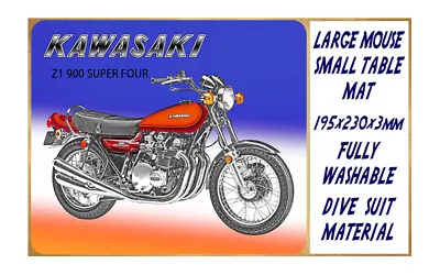 KAWASAKI Z1 900cc SUPER FOUR MOTORCYCLE -  MOUSE MAT / SMALL PLACE MAT  • $12.95