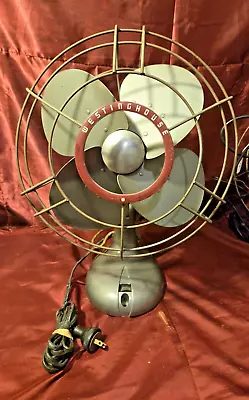 Vintage Westinghouse Y4627 Electric 3-Speed Oscillating Fan. Untested 12  Blade • $49