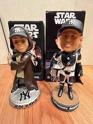 Aaron Judge Jedi & Anthony Rizzo New York Yankees MLB Star Wars Bobblehead SGA • $599.99