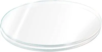 2Qty 1/4  Round Table Top Acrylic Circle Disc Clear Plexiglass 10 Inch Diameter • $29.99