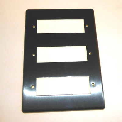 £7.50 • Buy MEM Accessories 8217SS Gridswitch Plate 12 Gang Flush Brushed Stainless Steel