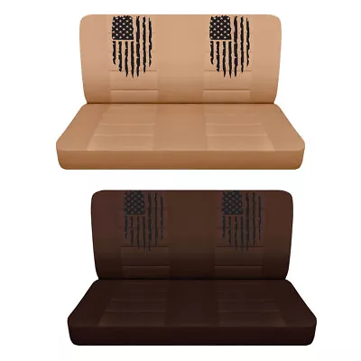 Tan Truck Seat Covers Fits 1960-1986 Chevy C 10 American Flag Bench Seat Covers • $79.99