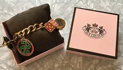 Juicy Couture Las Vegas Lucky Charm Bracelet Watch Gold Casino Dice Roulette • $400.55