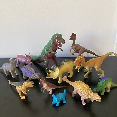 Vintage Medium Size Plastic Dinosaur Toy Lot 90s 2000s Figurine Bundle • $22.95