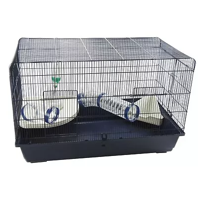 Rat Syrian Hamster Cage 100cm With Shelf Tubes Litter Tray Bowl & Bottle -Mamble • £61.99