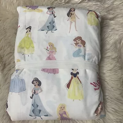 Pottery Barn Disney Princess Organic Cotton Sheet Set Twin White Multi 3 Pc 014 • $70