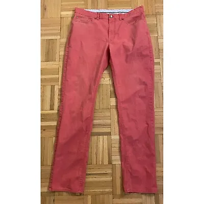 Peter Millar Casual Chinos Performance Golf Pants Mens 36x33 Pink Preppy • $15.72
