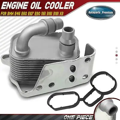 Engine Oil Cooler For BMW E36 318i 1998 L4 1.9L E81/E87 120i 2006-2012 L4 2.0L • $30.99