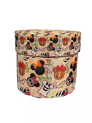 3   Wide Mickey And Minnie Spooky Halloween Collage Printed Grosgrain Cheer Bow  • $1.50